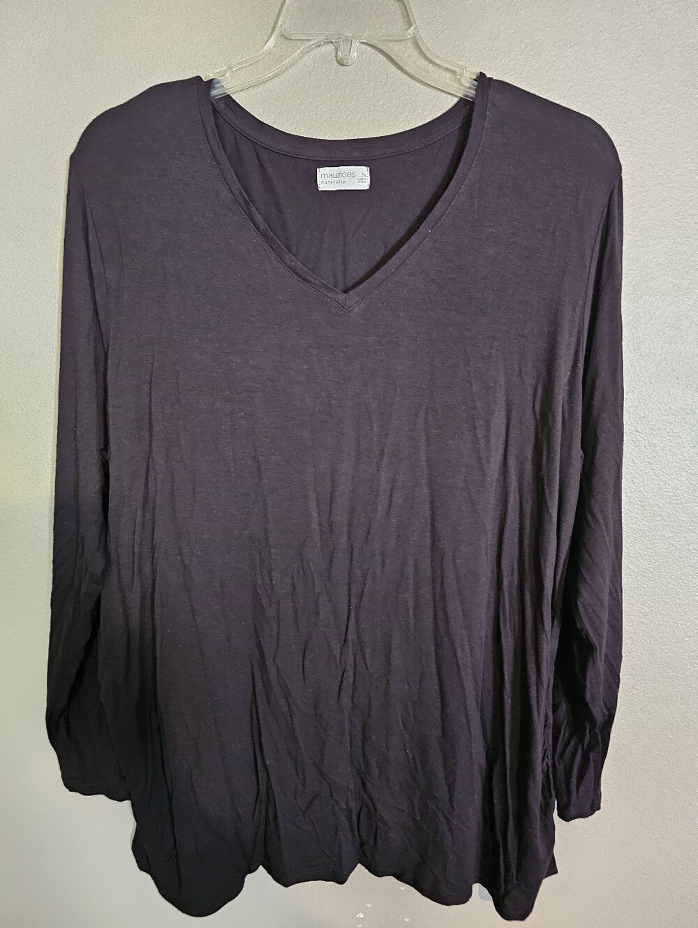 Maurice Maternity 3x V-Neck Long Sleeve Tee